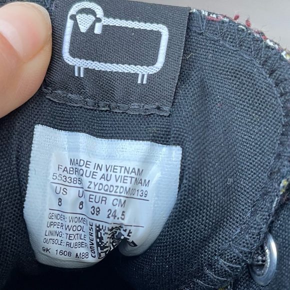 CONVERSE x WOOLRICH CTAS Chelsea Sneakers Sz 8 - Picture 13 of 13